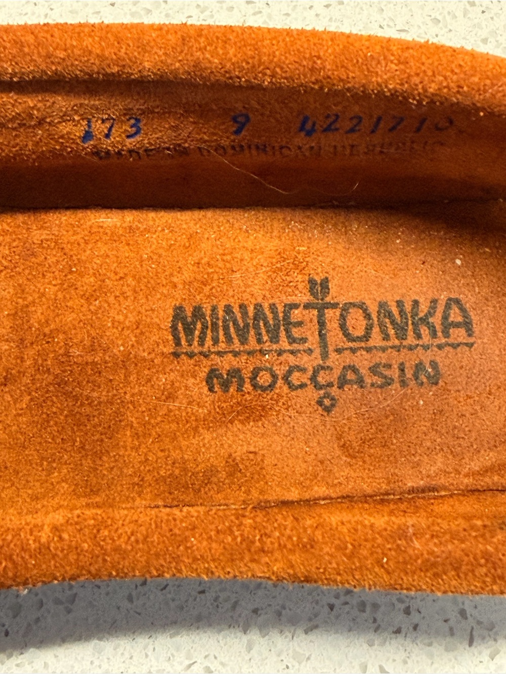 Minnetonka Brown Suede Beaded Moccasin Flats - Picture 7 of 7